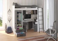 Kerrossänky Meblocross Smyk P, 80x200 Cm, Harmaa/valkoinen -NORE Kalusteet Myymälä kerrossanky meblocross smyk p 80x200 cm harmaavalkoinen 1e6f2 palaute reference