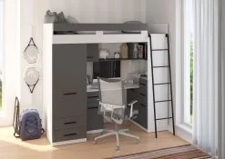 Kerrossänky Meblocross Smyk P, 80x200 Cm, Harmaa/valkoinen -NORE Kalusteet Myymälä kerrossanky meblocross smyk p 80x200 cm harmaavalkoinen 2b8df netistai reference