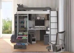 Kerrossänky Meblocross Smyk P, 80x200 Cm, Harmaa/valkoinen -NORE Kalusteet Myymälä kerrossanky meblocross smyk p 80x200 cm harmaavalkoinen c74e0 osta reference