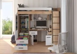 Kerrossänky Meblocross Smyk P, 80x200 Cm, Tammi/valkoinen -NORE Kalusteet Myymälä kerrossanky meblocross smyk p 80x200 cm tammivalkoinen b3fa4 osta reference