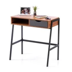 Kins-kirjoituspöytä 75x45x76 Cm, Pähkinä -NORE Kalusteet Myymälä kins kirjoituspoyta 75x45x76 cm pahkina d0320 palaute reference