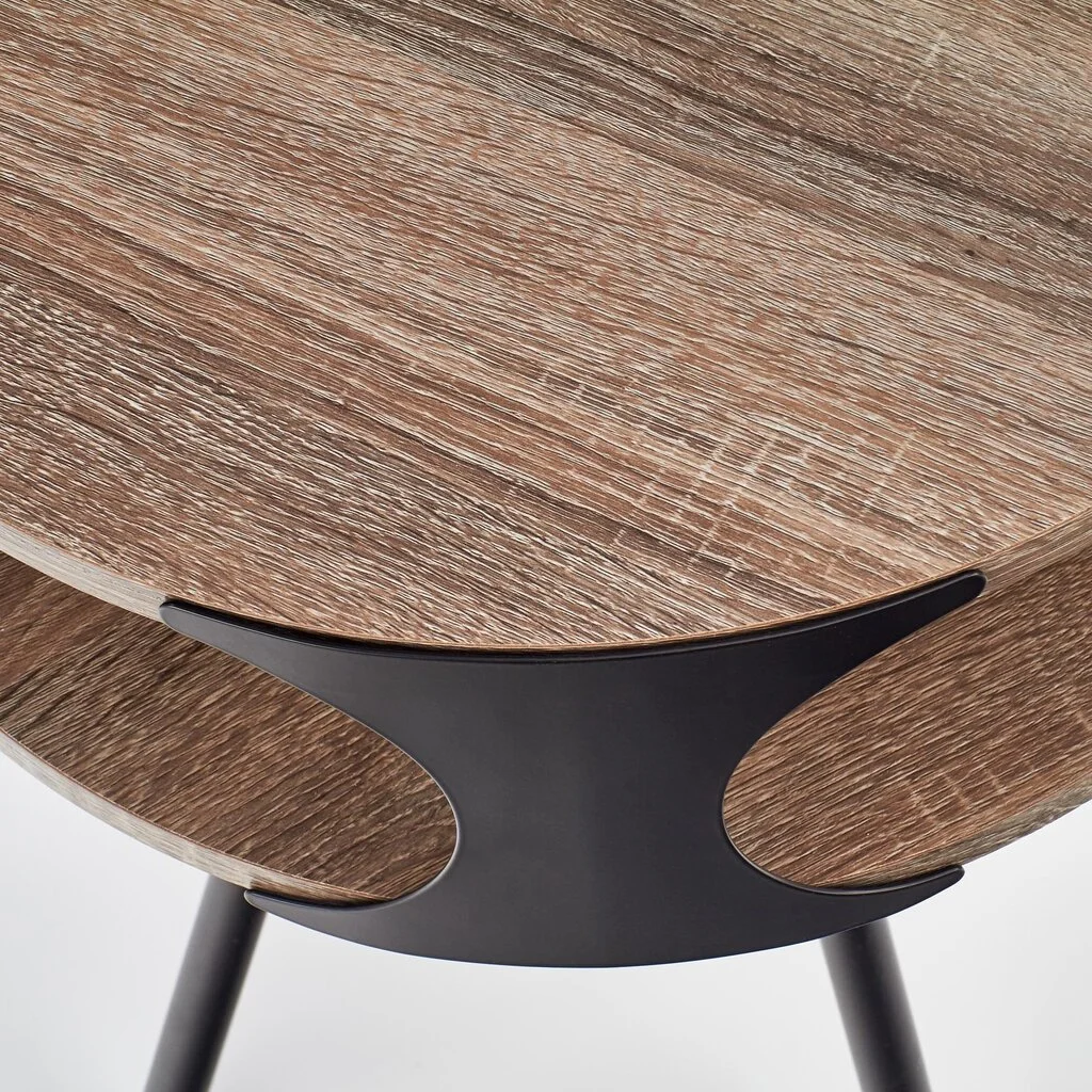 Halmar Kirby, Musta/tammen Värinen Sohvapöytä 3 Halmar Kirby, Musta/tammen Värinen Sohvapöytä - Image 3