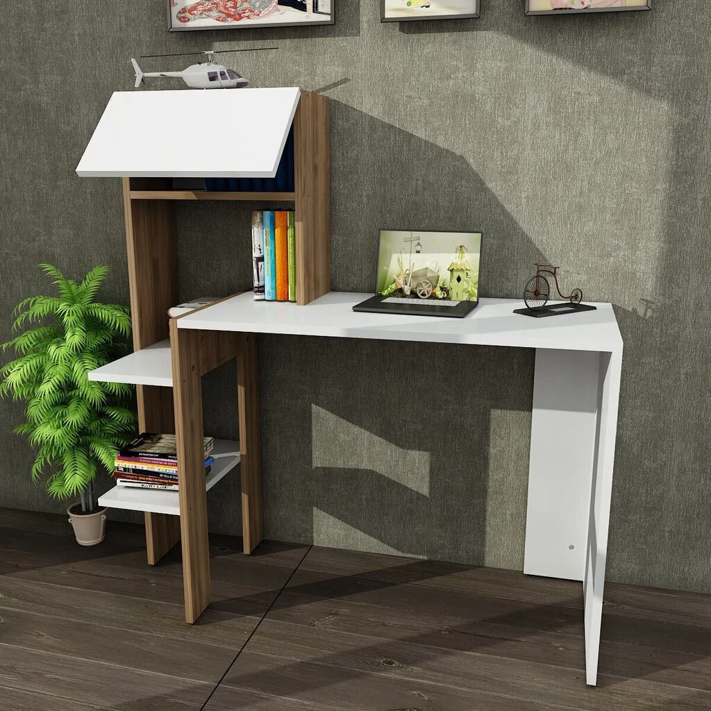 Kirjoituspöytä Bumin, Valkoinen 3 Kirjoituspöytä Bumin, Valkoinen - Image 3