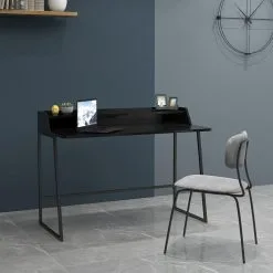 Home4you Kirjoituspöytä HELENA 120x60xH88cm, Musta Tammi, MDF, Metalli 5 Home4you Kirjoituspöytä HELENA 120x60xH88cm, Musta Tammi, MDF, Metalli -NORE Kalusteet Myymälä kirjoituspoyta helena 120x60xh88cm musta tammi mdf metalli 09758 netistai reference