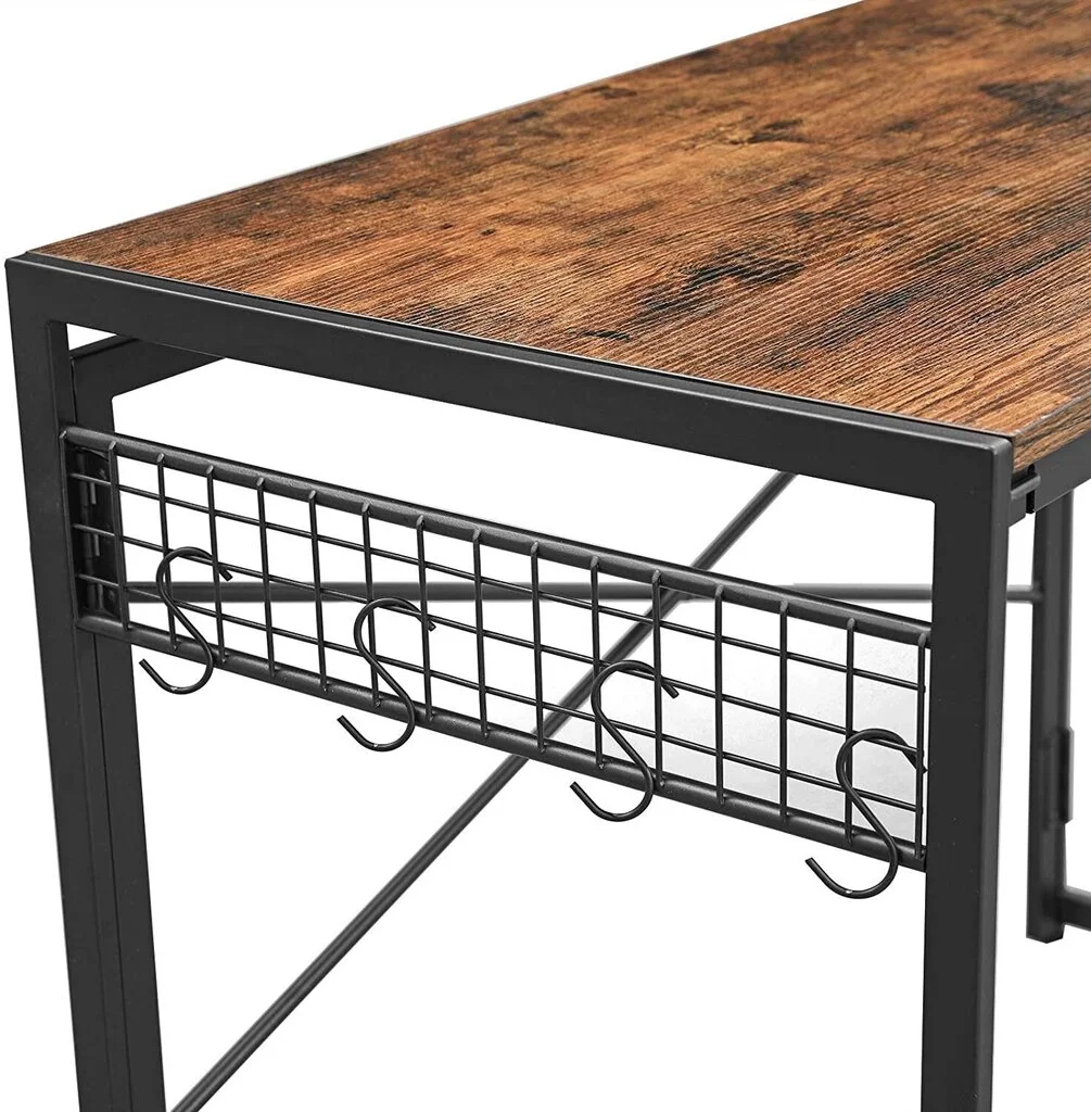 Kirjoituspöytä LWD42X, Ruskea / Musta 3 Kirjoituspöytä LWD42X, Ruskea / Musta - Image 3