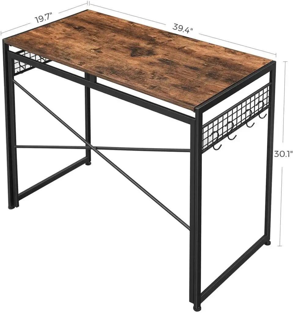 Kirjoituspöytä LWD42X, Ruskea / Musta 2 Kirjoituspöytä LWD42X, Ruskea / Musta - Image 2