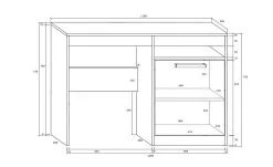 Meblocross Kirjoituspöytä Maximus 1D, Ruskea. -NORE Kalusteet Myymälä kirjoituspoyta maximus 1d ruskea a25b6 netistai reference