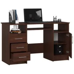 Kirjoituspöytä NORE Ana, 124 Cm, Tummanruskea -NORE Kalusteet Myymälä kirjoituspoyta nore ana 124 cm tummanruskea a6af2 netistai reference