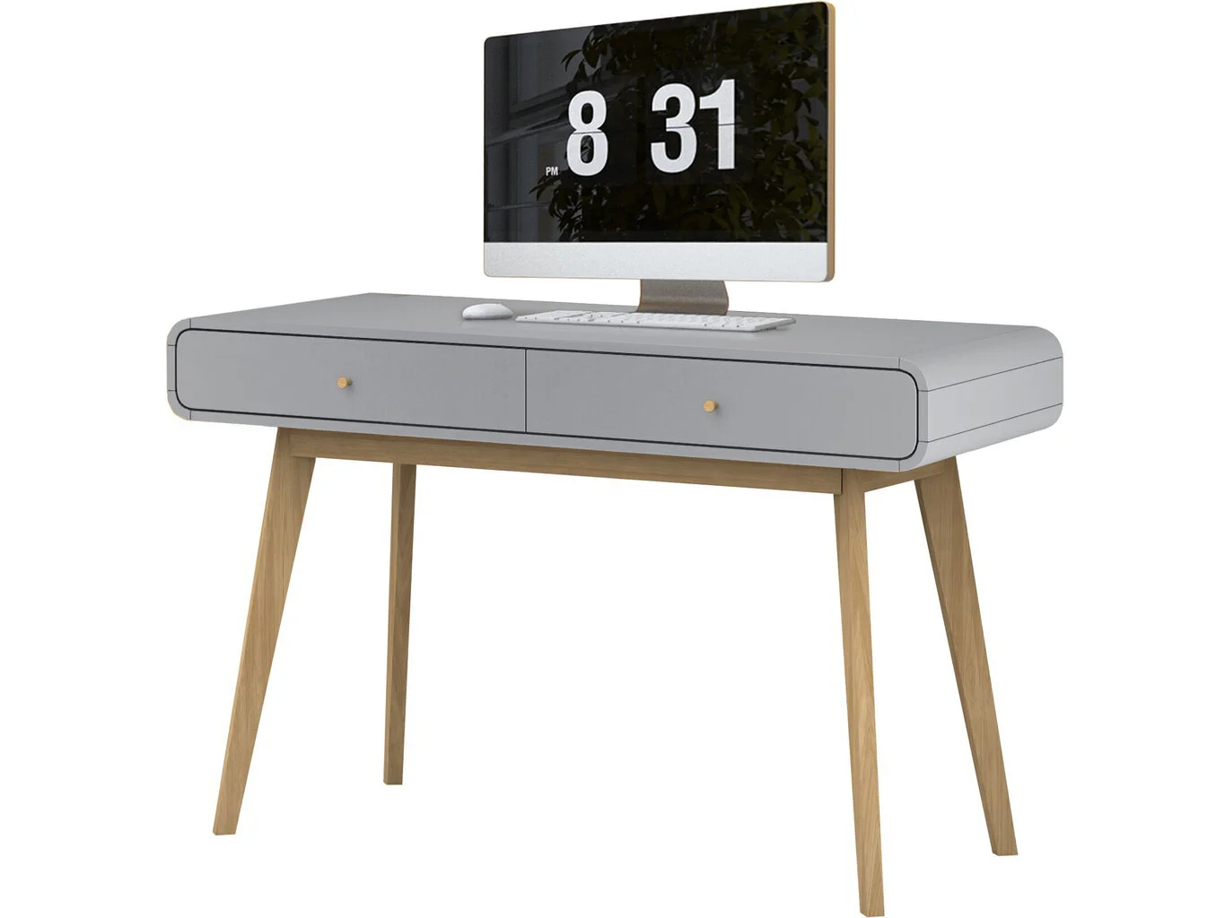 Kirjoituspöytä Notio Living Caitlin, Harmaa 4 Kirjoituspöytä Notio Living Caitlin, Harmaa - Image 4