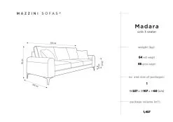 Kolmen Istuttava Sohva Mazzini Sofas Madara, Veluuri, Tummanharmaa/kultainen -NORE Kalusteet Myymälä kolmen istuttava sohva mazzini sofas madara veluuri 33024 osta reference