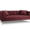 Kolmipaikkainen Sohva Micadoni Home Karoo, Tummanpunainen