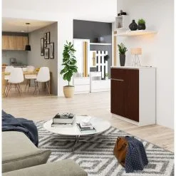 Lipasto NORE 1778, Valkoinen/ruskea 5 Lipasto NORE 1778, Valkoinen/ruskea -NORE Kalusteet Myymälä komoda nore 1778 baltaruda f7a29 netistai reference