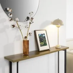 Konsoli SoBuy FSB50-PF, Ruskea/musta -NORE Kalusteet Myymälä konsoli sobuy fsb50 pf ruskeamusta 025e5 palaute reference