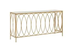 Konsolipöytä Glam, 160x40x79 Cm, Kultainen