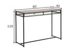 Konsolipöytä Industrial, Musta/ruskea -NORE Kalusteet Myymälä konsolipoyta industrial mustaruskea 1b3c3 palaute reference