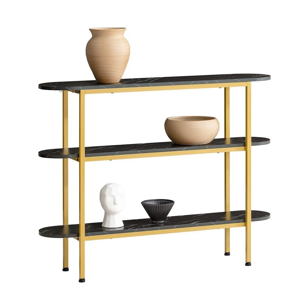 Konsolipöytä SoBuy FSB66-SCH, Musta/kulta 1 Konsolipöytä SoBuy FSB66-SCH, Musta/kulta
