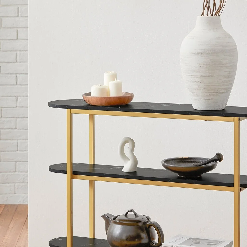 Konsolipöytä SoBuy FSB66-SCH, Musta/kulta 5 Konsolipöytä SoBuy FSB66-SCH, Musta/kulta - Image 5