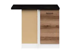 Black Red White Kulmakaappi BRW Junona Line P, Tummanruskea.