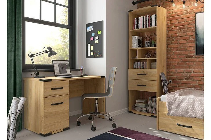 Black Red White Kulmakaappi BRW Lara, Vaaleanruskea 4 Black Red White Kulmakaappi BRW Lara, Vaaleanruskea - Image 4