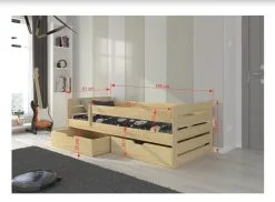 ADRK Furniture Lasten Sänky Bemma 185x87x63cm -NORE Kalusteet Myymälä lasten sanky bemma 185x87x63cm 88c43 netistai reference