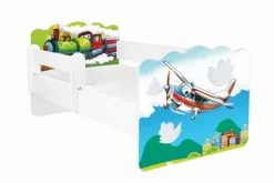 Amila Lasten Sänky Patjalla ALEX 60 140x70 Cm, Irrotettavalla Suojakaiteella