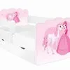 Amila Lasten Sänky Patjalla ALEX 9 140x70 Cm, Vuodelaatikko Ja Irrotettava Suojakaide
