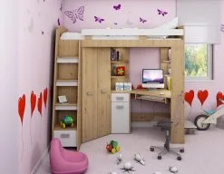 Lastenhuoneen Kalustesarja Meblocross Antresola L Tammi/valkoinen -NORE Kalusteet Myymälä lastenhuoneen kalustesarja meblocross antresola l tammivalkoinen 76cfe netistai reference