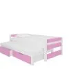 ADRK Furniture Lastensänky Fraga, Vaaleanpunainen/valkoinen