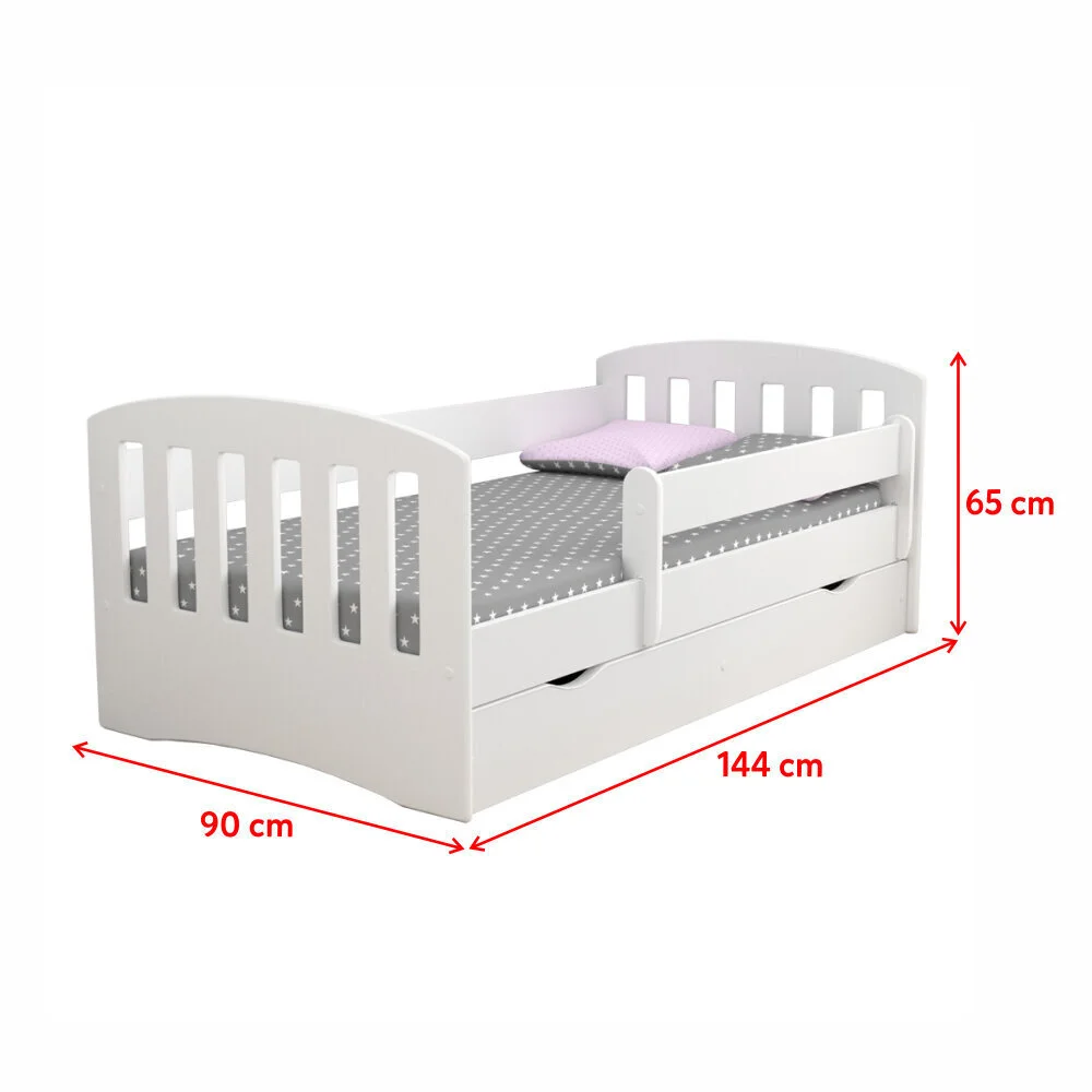 Lastensänky Selsey Pamma Patjalla, 80x140 Cm, Valkoinen 5 Lastensänky Selsey Pamma Patjalla, 80x140 Cm, Valkoinen - Image 5