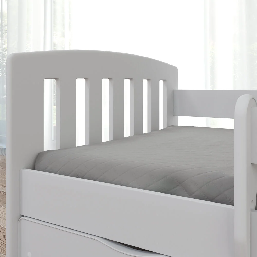 Lastensänky Selsey Pamma Patjalla, 80x140 Cm, Valkoinen 4 Lastensänky Selsey Pamma Patjalla, 80x140 Cm, Valkoinen - Image 4