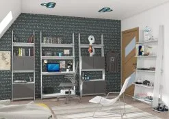 Meblocross Lattiahylly Rack 80-2D, Valkoinen/harmaa. 5 Meblocross Lattiahylly Rack 80-2D, Valkoinen/harmaa. -NORE Kalusteet Myymälä lattiahylly rack 80 2d valkoinenharmaa cc688 netistai reference