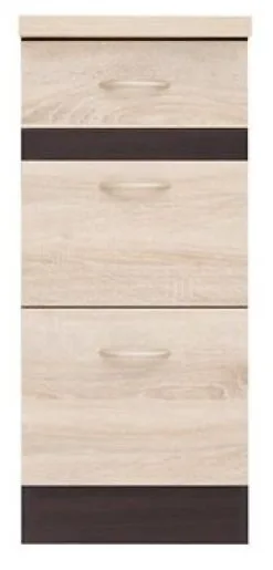 Black Red White Lattiakaappi Junona Line D3S 40/82, Sonoma/wenge