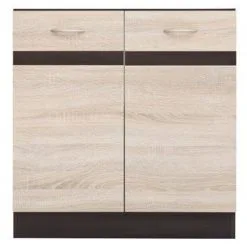 Black Red White Lattiakaappi Junona Line DK2D 80/82, Sonoma/wenge