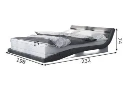 LED Valaistu Sänky + Patja 180x200 Cm 7 LED Valaistu Sänky + Patja 180x200 Cm -NORE Kalusteet Myymälä led valaistu sanky patja 180x200 cm db76a hinta reference