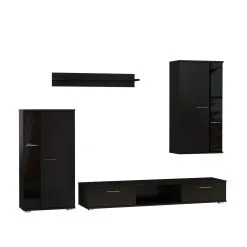 ADRK Furniture Leon, Kiiltävä Musta