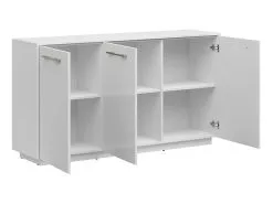 Black Red White Lipasto BRW FL Smart 3D 163, Valkoinen Kiiltävä -NORE Kalusteet Myymälä lipasto brw fl smart 3d 163 valkoinen 36f47 palaute reference