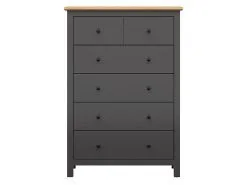 Black Red White Lipasto BRW Hesen 6S, Harmaa/ruskea -NORE Kalusteet Myymälä lipasto brw hesen 6s harmaaruskea be8c1 hinta reference