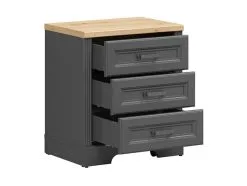 Black Red White Lipasto BRW Jasmin, Harmaa/ruskea -NORE Kalusteet Myymälä lipasto brw jasmin harmaaruskea 1ae59 netistai reference