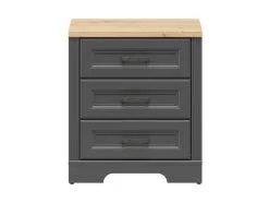 Black Red White Lipasto BRW Jasmin, Harmaa/ruskea -NORE Kalusteet Myymälä lipasto brw jasmin harmaaruskea 33f85 hinta reference