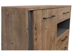 Black Red White Lipasto BRW Luton 1D3S, Ruskea/harmaa -NORE Kalusteet Myymälä lipasto brw luton 1d3s ruskeaharmaa f66f1 halvempi reference