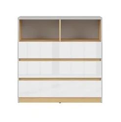 Black Red White Lipasto BRW Nandu 3S, Harmaa/valkoinen