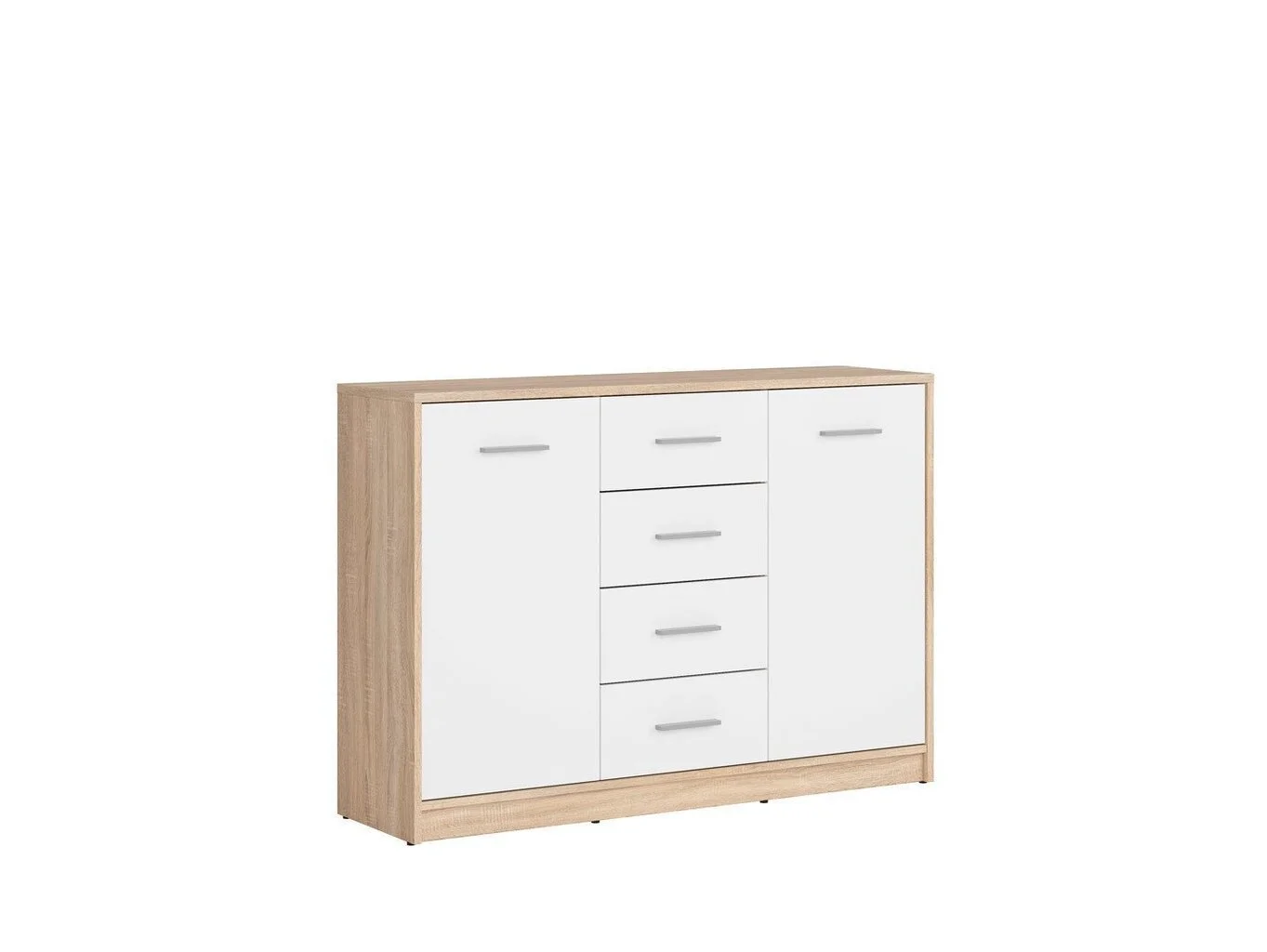 Black Red White Lipasto BRW Nepo Plus KOM2D4S, Tammi / Valkoinen 2 Black Red White Lipasto BRW Nepo Plus KOM2D4S, Tammi / Valkoinen - Image 2