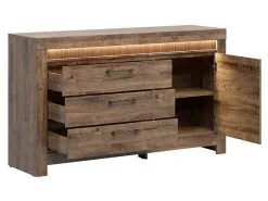 Black Red White Lipasto BRW Torin 1D3S, Ruskea -NORE Kalusteet Myymälä lipasto brw torin 1d3s ruskea d3382 netistai reference