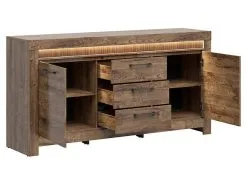 Black Red White Lipasto BRW Torin 2D3S, Ruskea -NORE Kalusteet Myymälä lipasto brw torin 2d3s ruskea 312c0 netistai reference