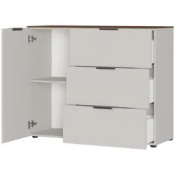 Germania Lipasto California 1474, Vaaleanharmaa/tummanruskea -NORE Kalusteet Myymälä lipasto california 1474 vaaleanharmaatummanruskea 74478 palaute reference