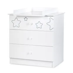 KLUPS Lipasto Hoitopöydällä Klupś Tino, Valkoinen.