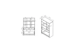 ML Meble Lipasto IQ 07, Beige -NORE Kalusteet Myymälä lipasto iq 07 beige b6186 hinta reference