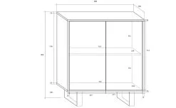 Meblocross Lipasto King 3, Tammi/valkoinen -NORE Kalusteet Myymälä lipasto king 3 tammivalkoinen a8ead netistai reference
