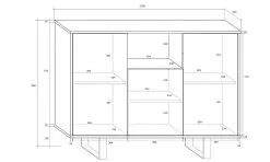 Meblocross Lipasto King 4, Valkoinen -NORE Kalusteet Myymälä lipasto king 4 valkoinen 05775 netistai reference