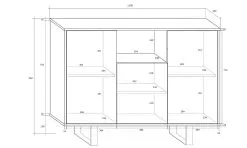 Meblocross Lipasto King 4, Valkoinen/musta -NORE Kalusteet Myymälä lipasto king 4 valkoinenmusta a81e5 netistai reference